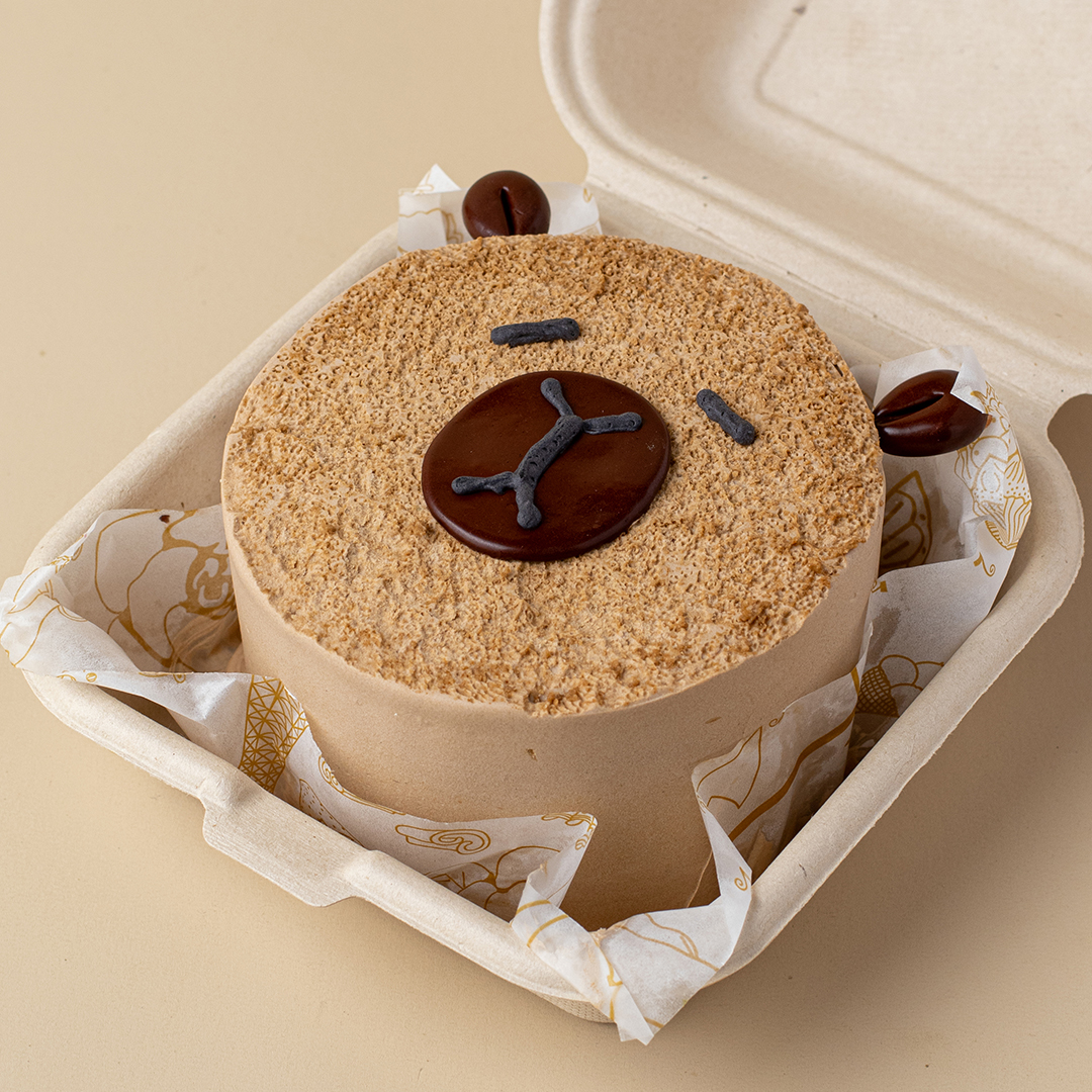 Capybara Face Bento Cake