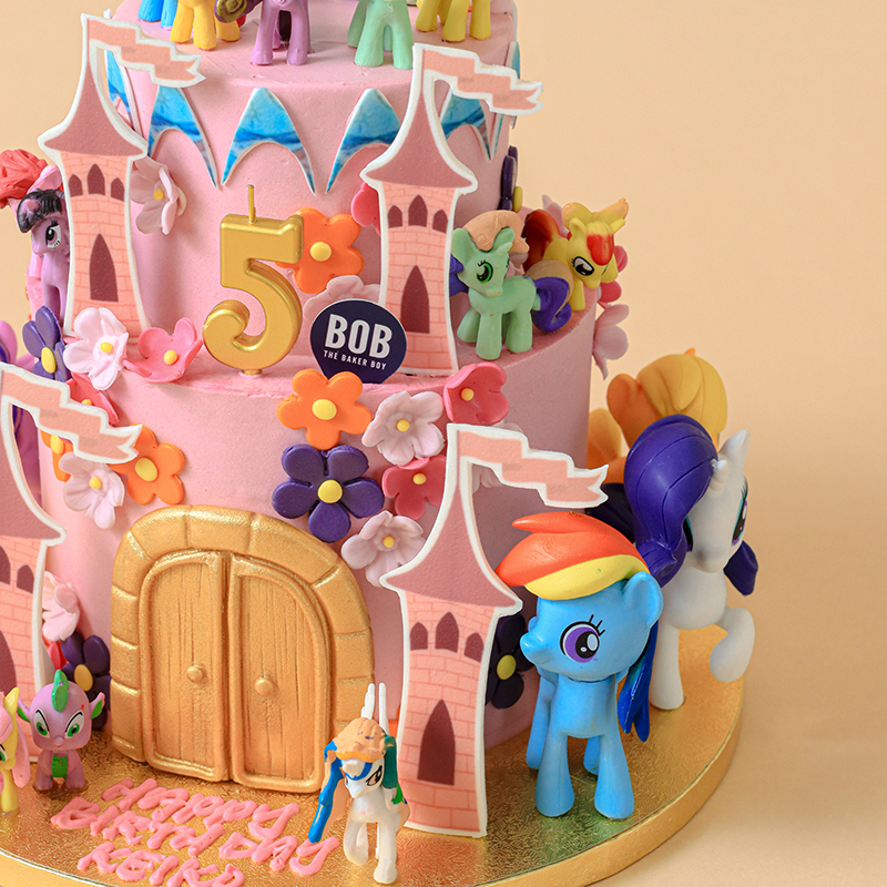 Colourful My Little Pony Rainbow Cake