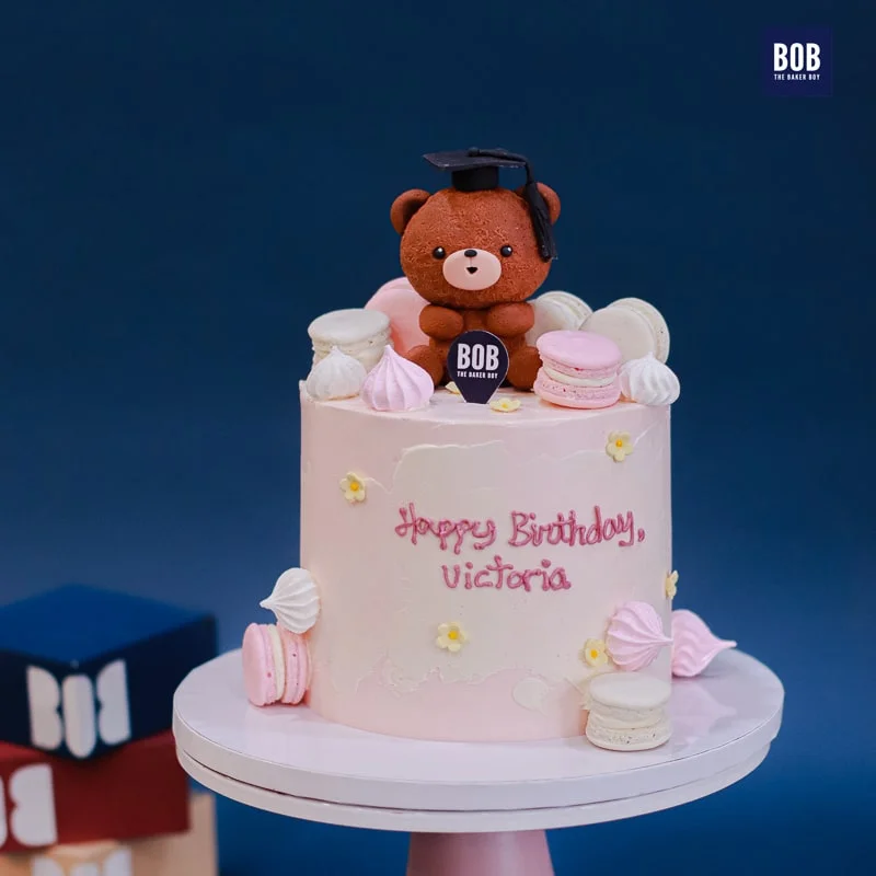 Congratulatory Graduation Bear Cake