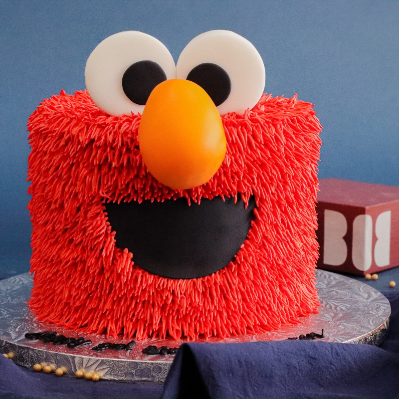 Cute 3D Elmo Cake