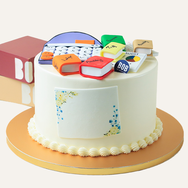 Cute Math Teachers Day Cake