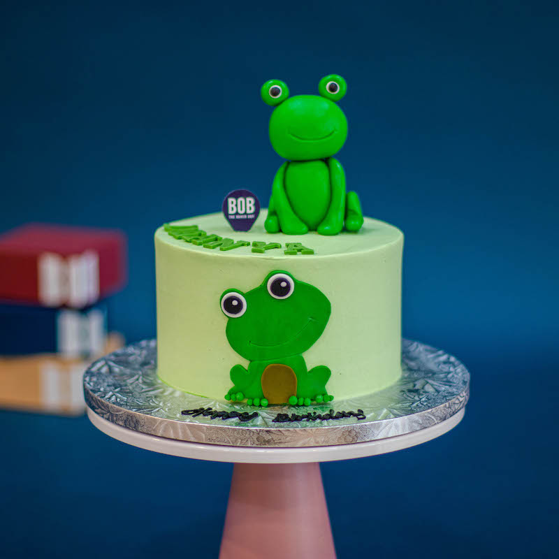 Green Frog Cake