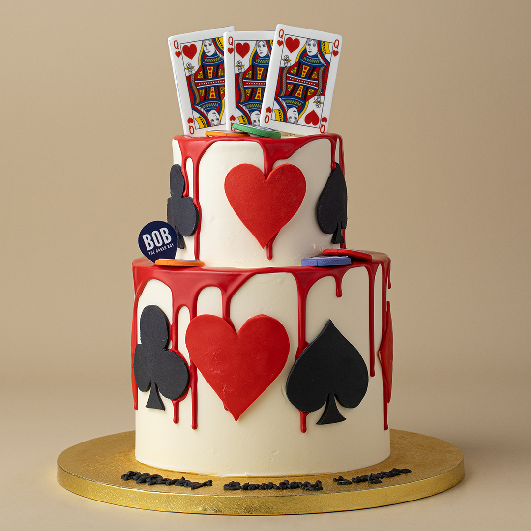 Lucky Casino Poker Cake