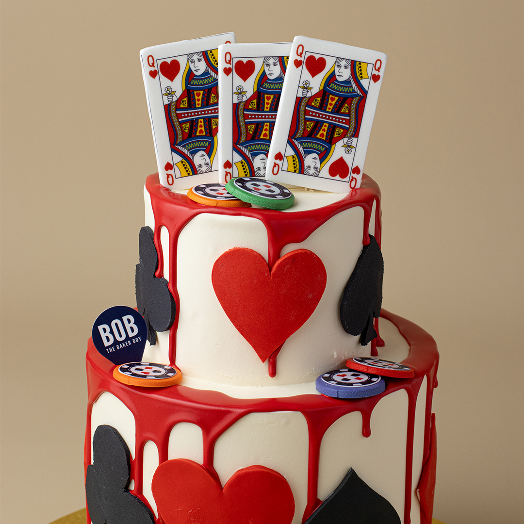 Lucky Casino Poker Cake
