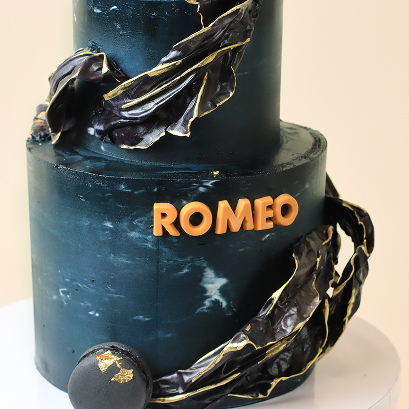 Midnight Cascading Fantasy Cake