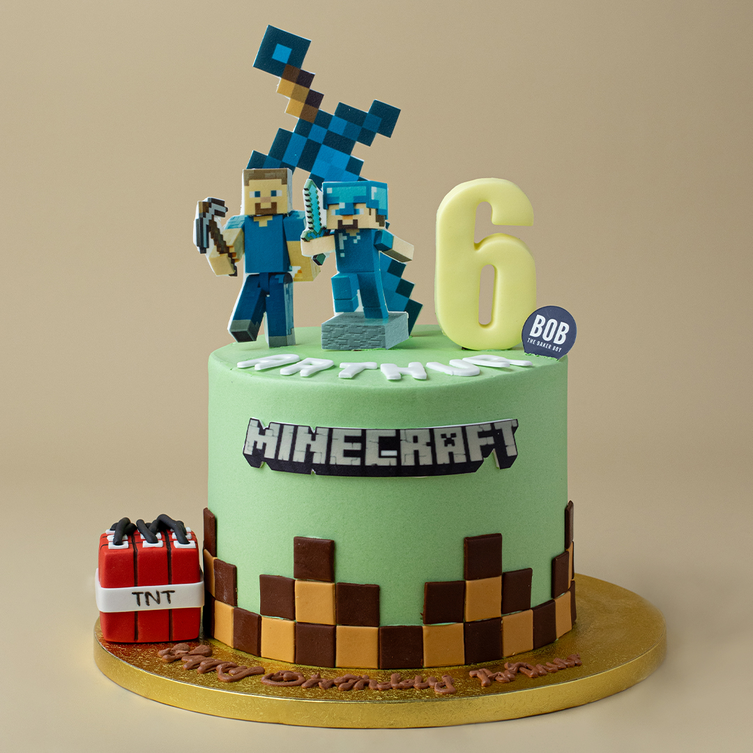 Minecraft World Cake