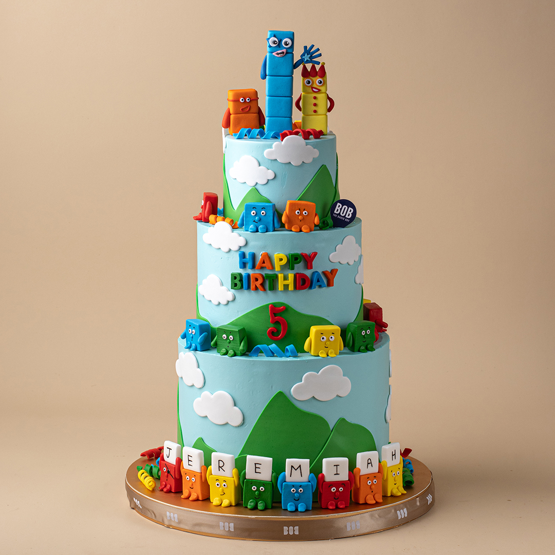 Numberblocks Colorful Party Cake