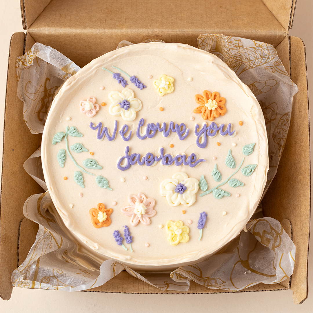 Pastel Floral Garden Bento Cake