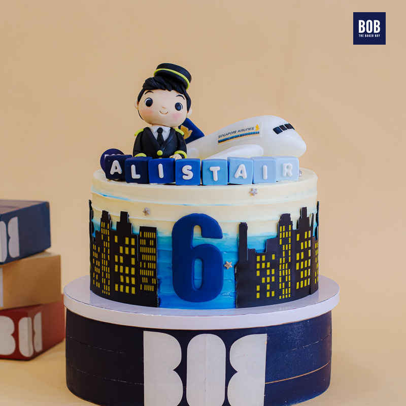 Pilot and Plane Cake