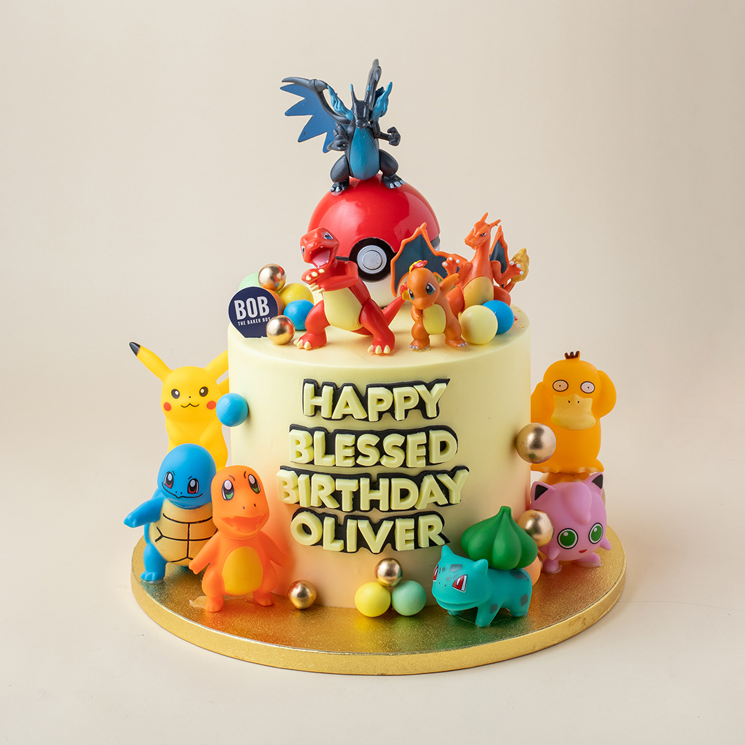 Pokémon Toy Set Cake with Colourful Balls