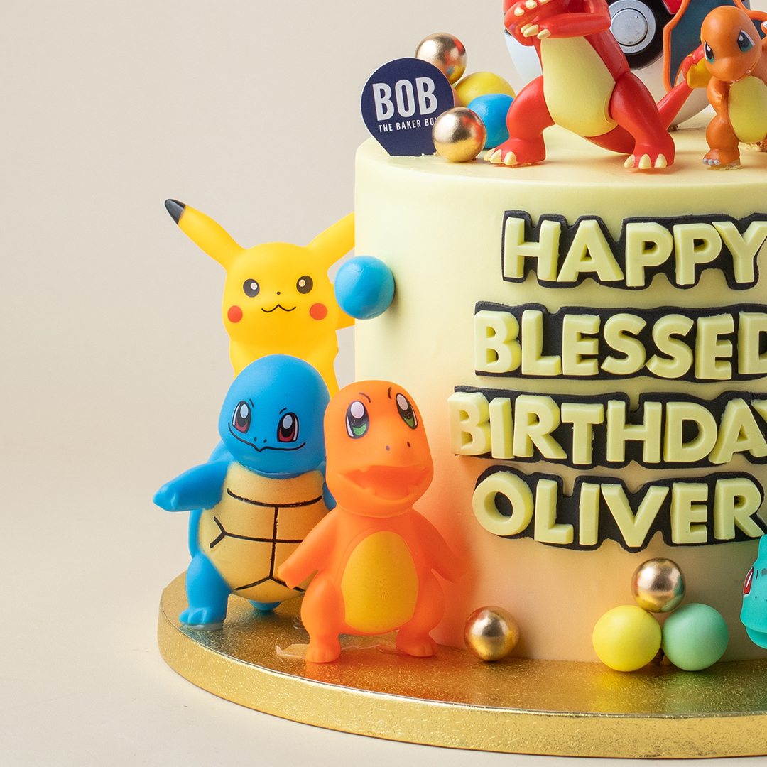 Pokémon Toy Set Cake with Colourful Balls