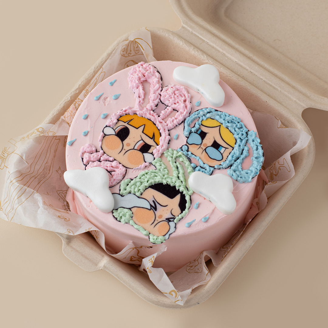 Powerpuff Crybaby Bento Cake