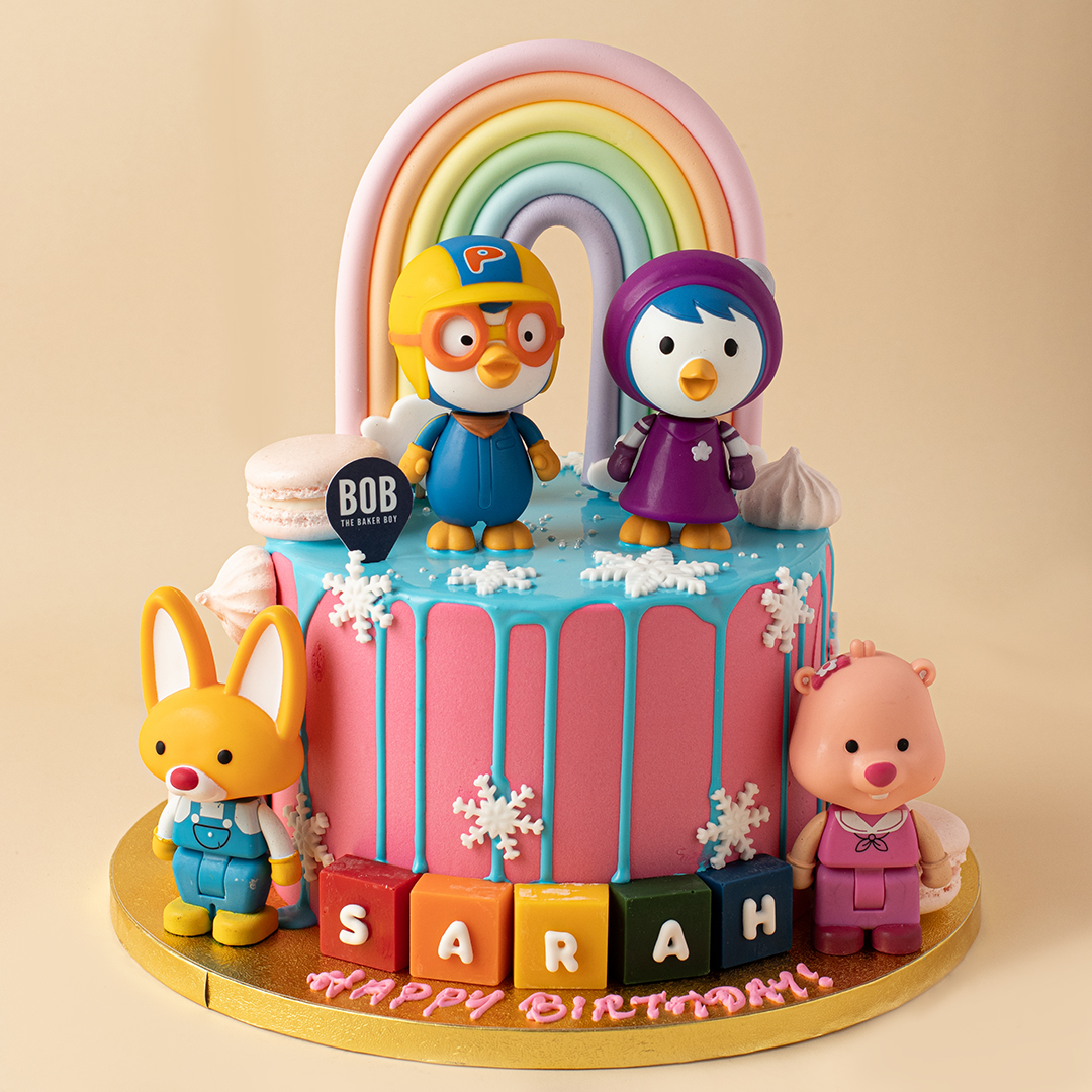Rainbow Pororo Cake