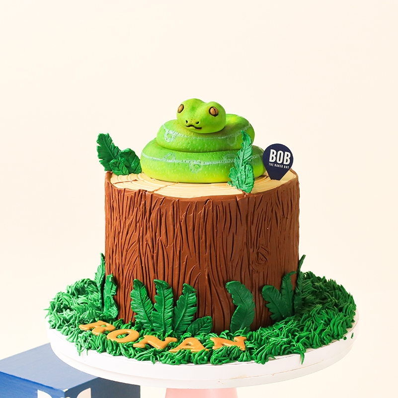 Snake & Ferns Cake