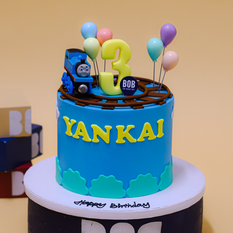 Thomas the Train Cake in Blue