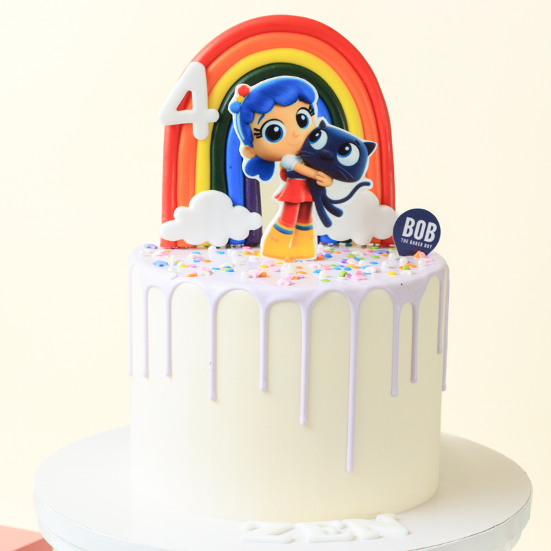 True and The Rainbow Kingdom Drip Cake