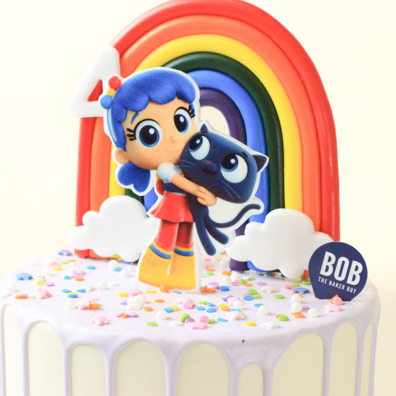 True and The Rainbow Kingdom Drip Cake