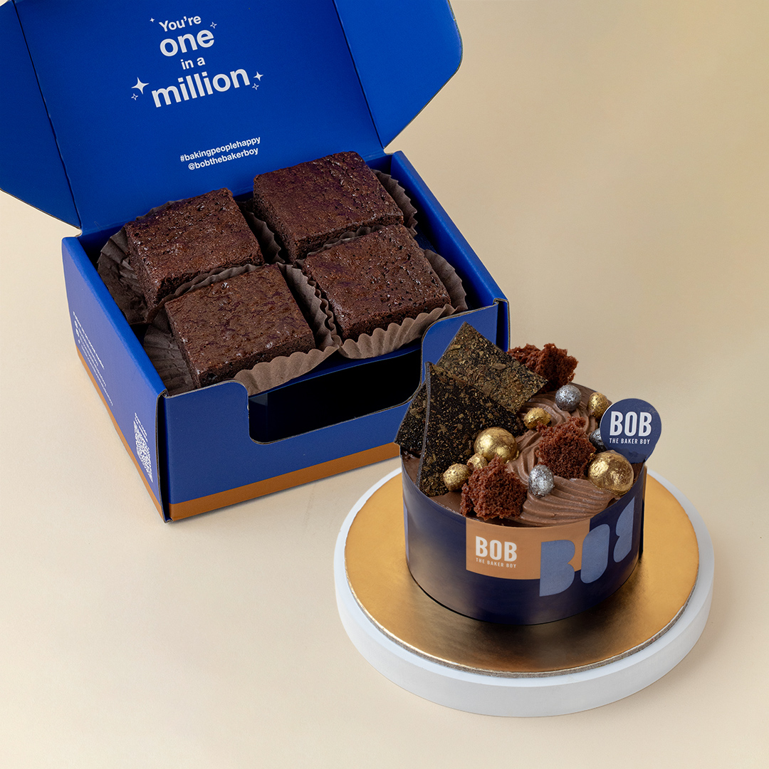 Mini Classic Cake and Fudgy Brownies Bundle